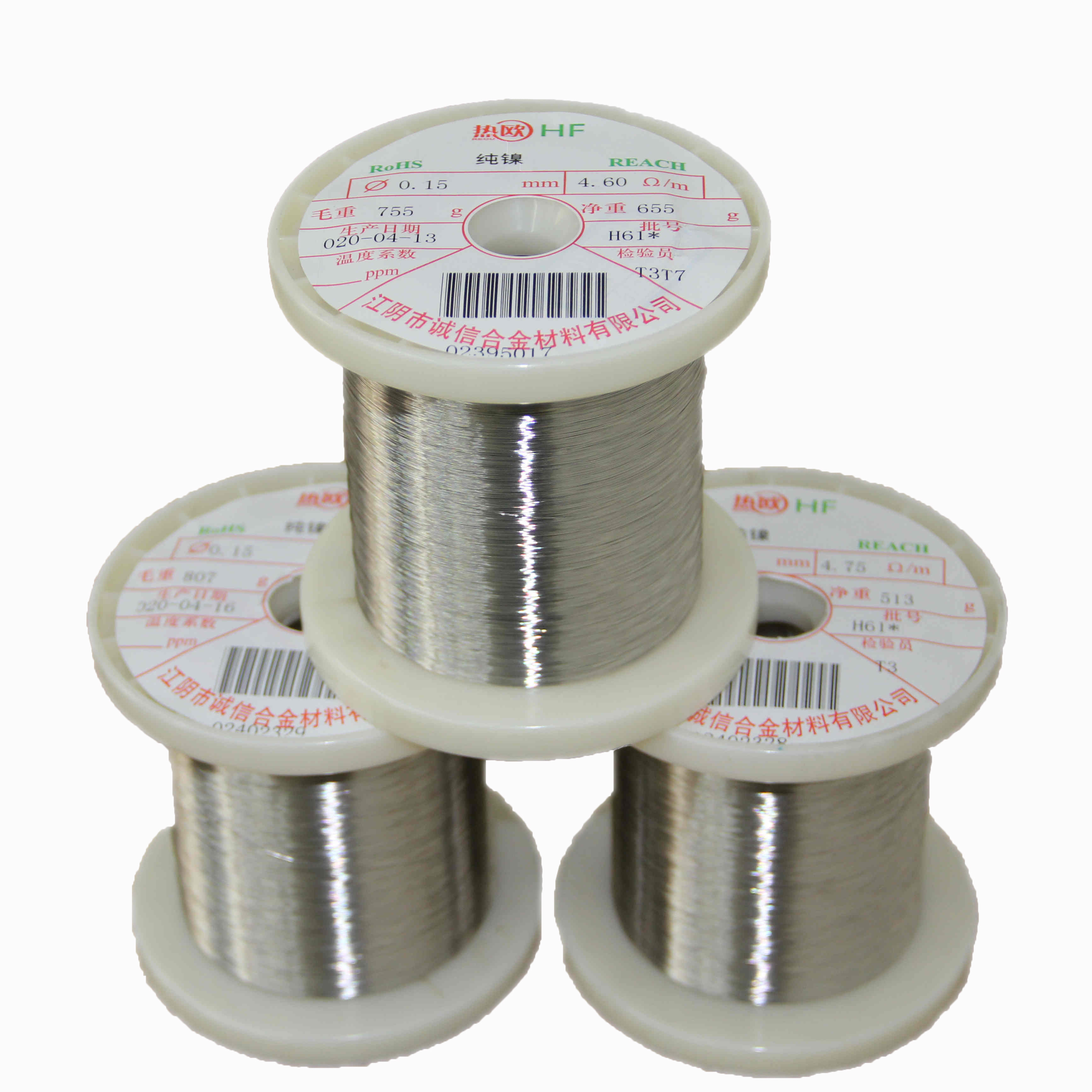 Nickel201 Pure Nickel wires has a very low work hardening rate 