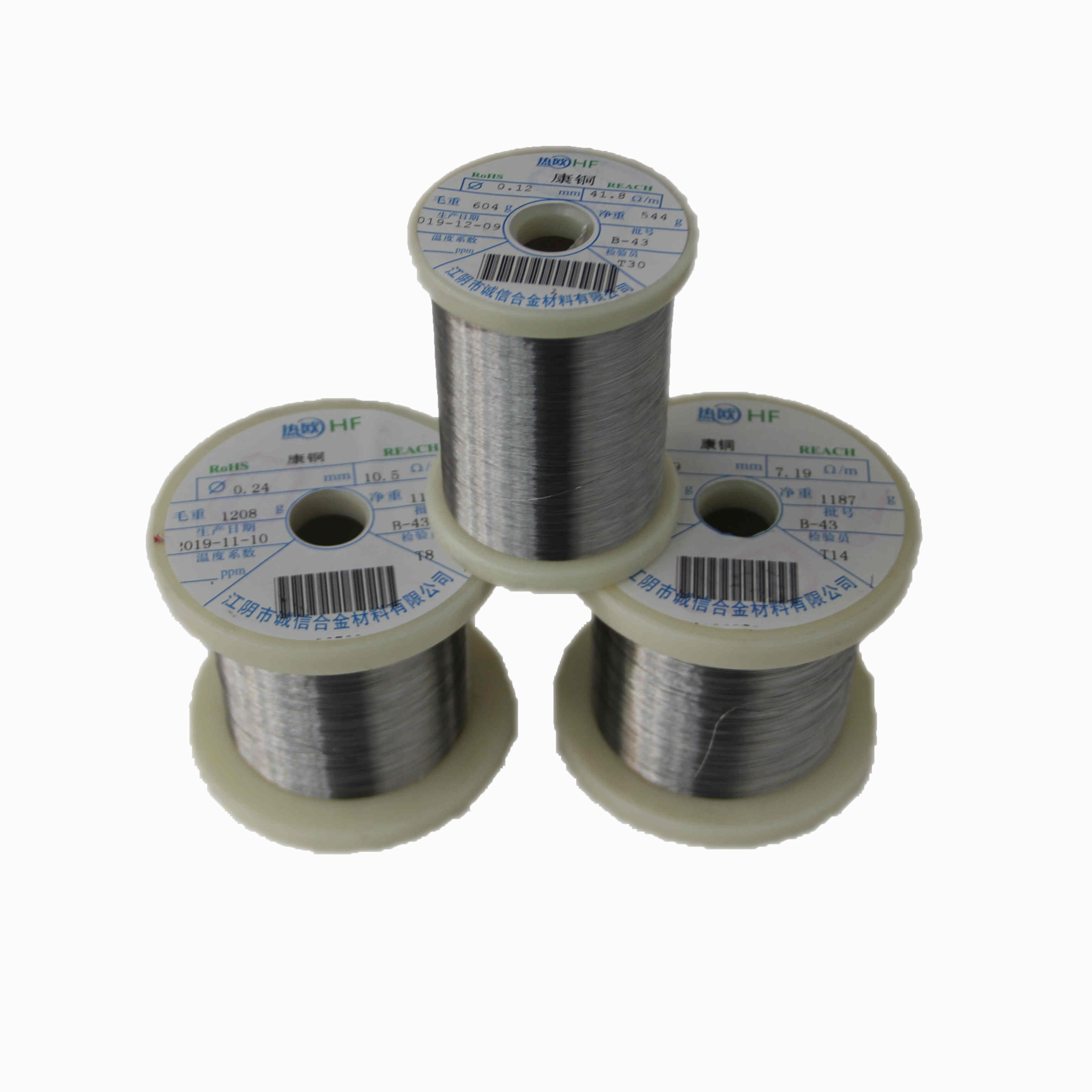 Constantan-type electric resistance heating wire with high resistance of corrosion 